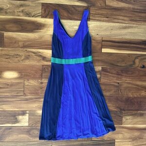 Boden Blue Sleeveless V-Neck Cocktail Dress